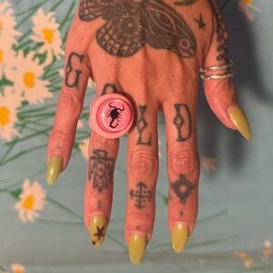 Pink Scorpion Ring